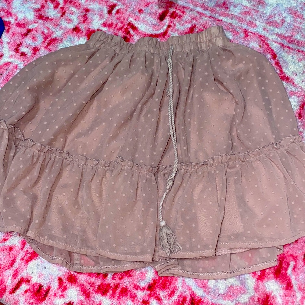 Mauve Polka Dot Skirt